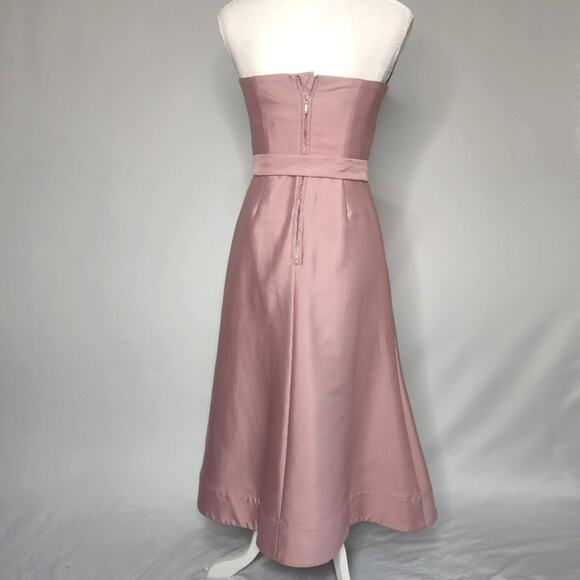 Keepsake Rose Pink Strapless Effortless Midi Dress - Picture 3 of 8